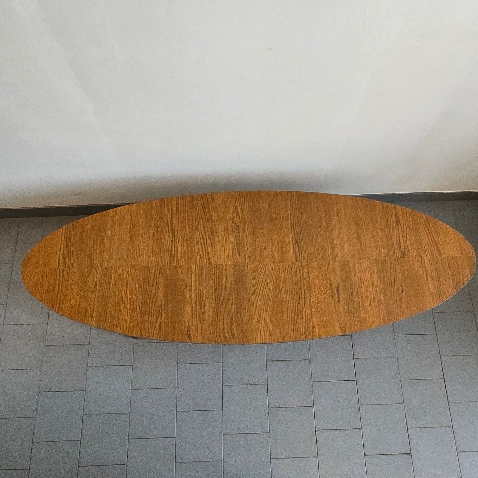 Vintage Scandinavian Surfboard Coffee Table 170cm Long Teak & Walnut 1990 photo Furniture