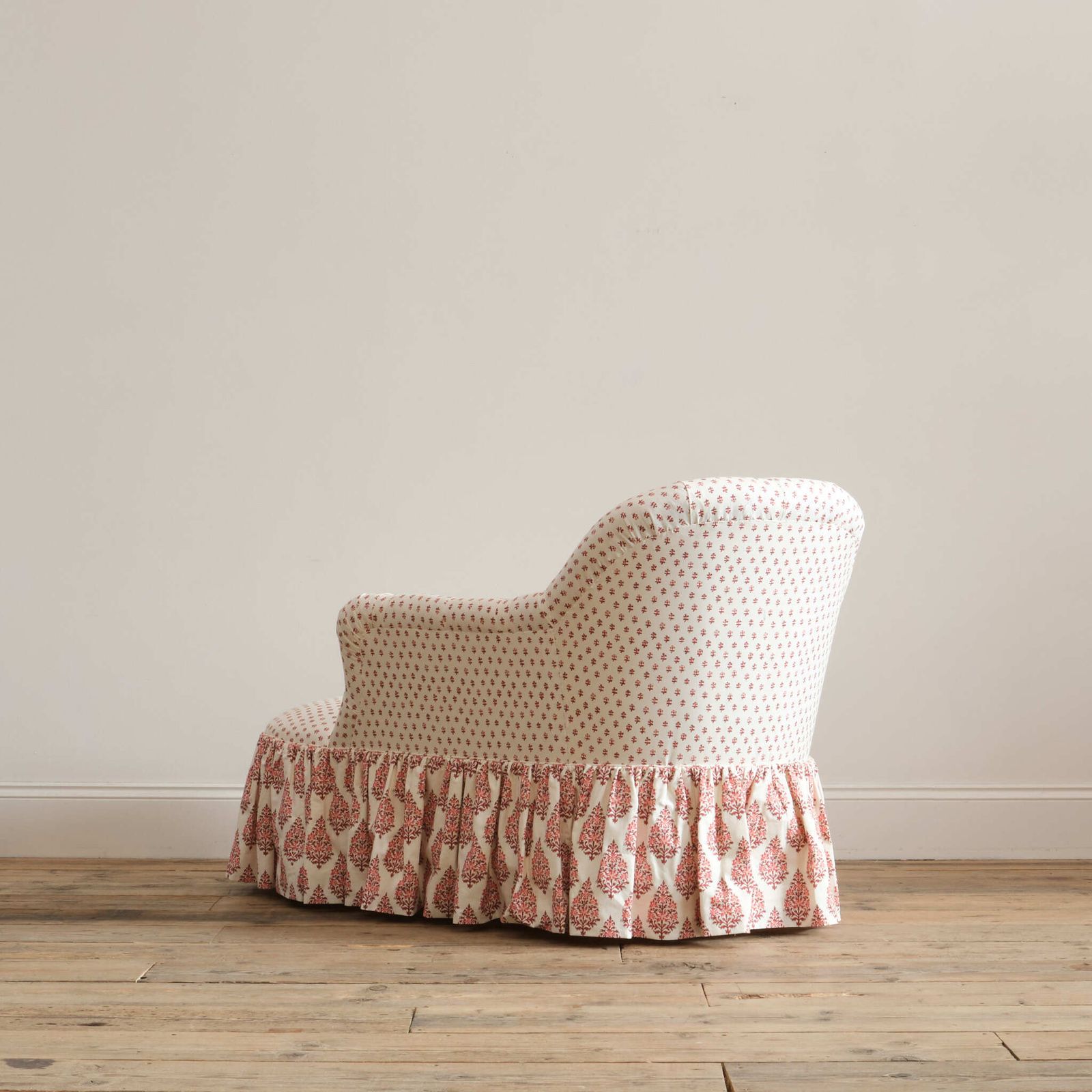 Mid 19th Century Chaise Longue In Titley & Marr Printed Cotton photo for sale