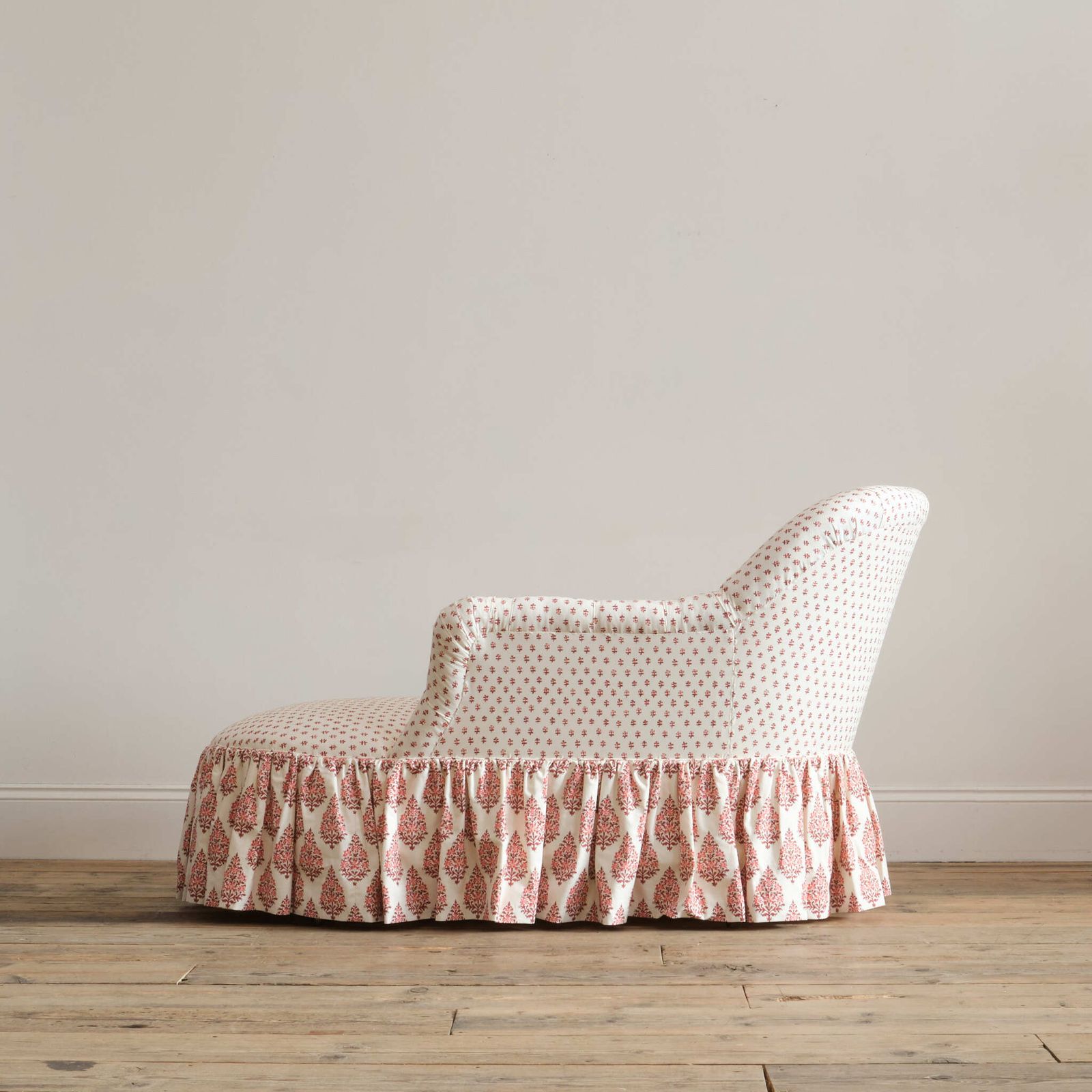 Mid 19th Century Chaise Longue In Titley & Marr Printed Cotton photo vinterior