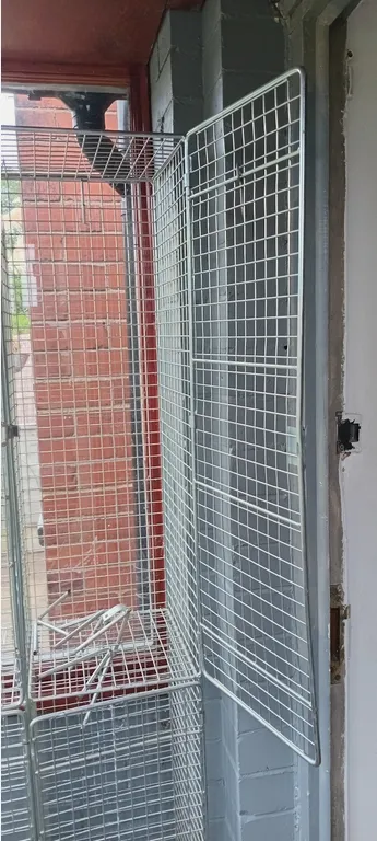 Vintage Old School Galvanised Steel Cage Lockers (6 Compartments) 5 Available photo 300.0