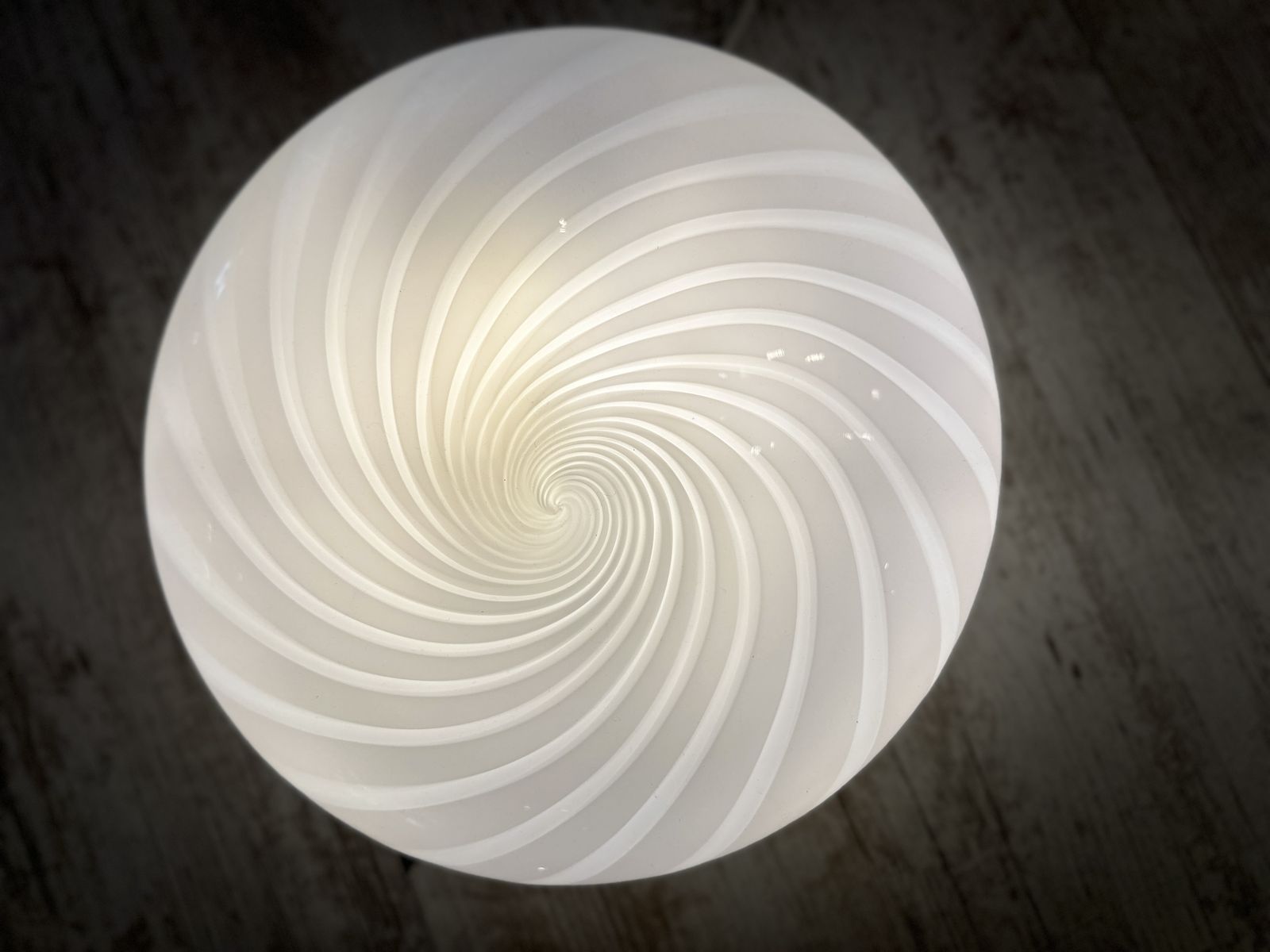 Contemporary Italian Milky White Swirls Murano Glass Flush Mount Or Wall Sconce photo furniture