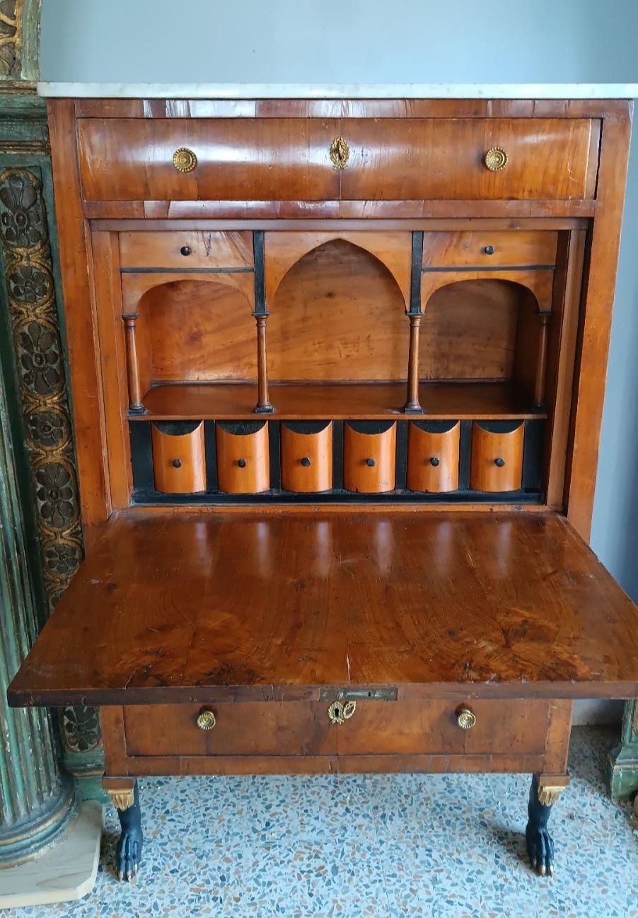 Secretaire Empire Original Early 800 Lucca Tuscany