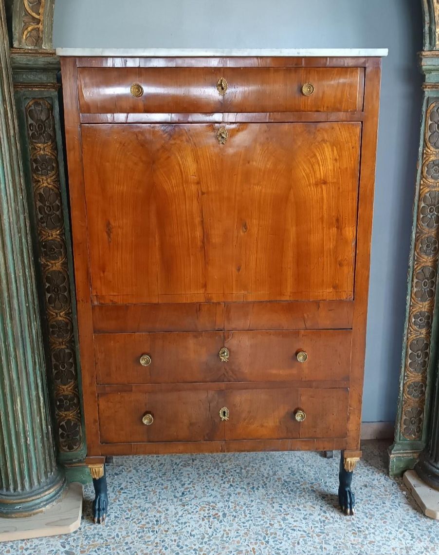Secretaire Empire Original Early 800 Lucca Tuscany photo for sale