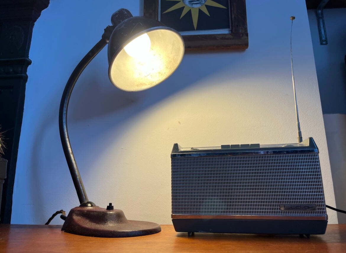 Bauhaus Vintage Desk Lamp C1930s Marianne Brandt Kandem Style photo Lighting
