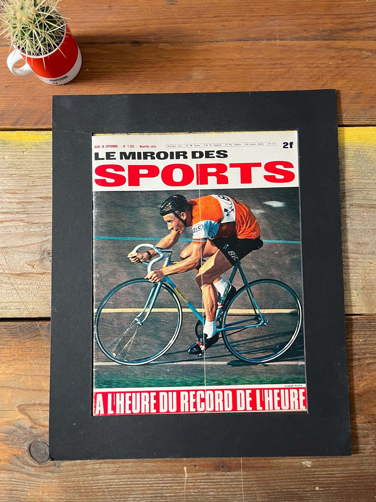 Vintage Tour De France Jacques Anquetil Vintage Cycling Poster 1967 Track / Pista photo for sale
