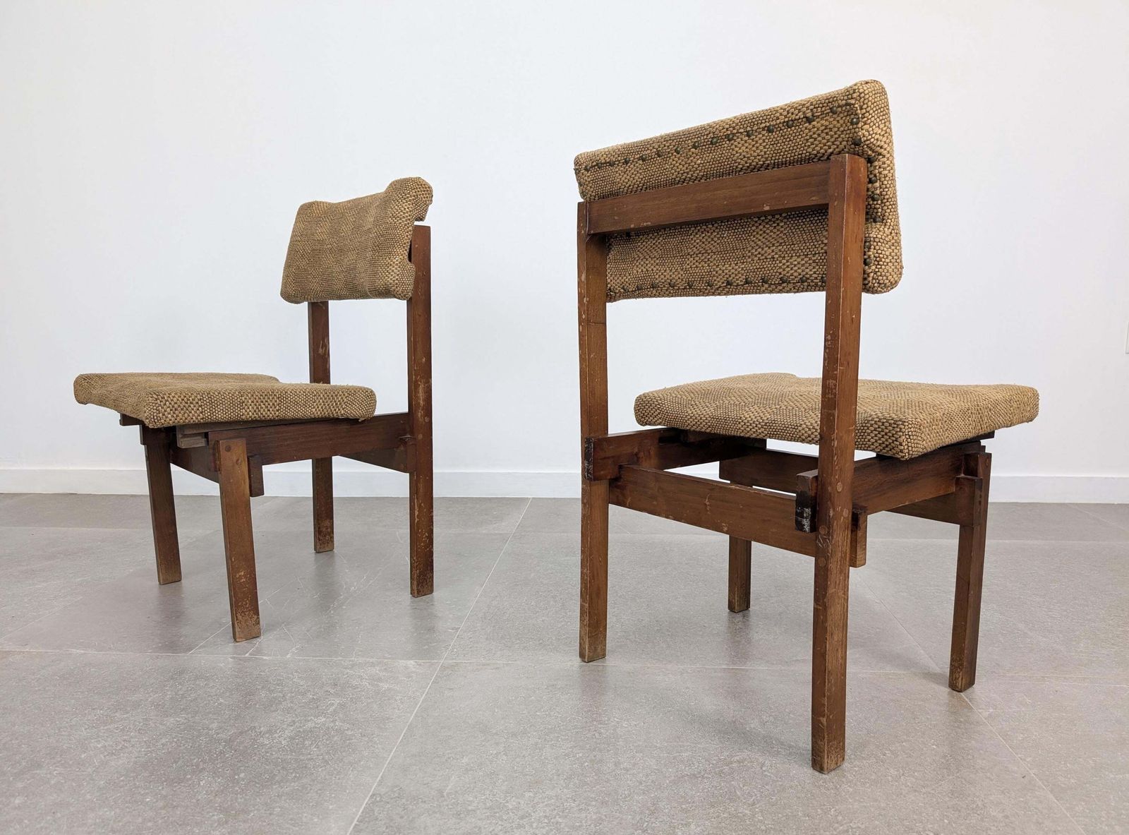 Pair Of Gerrit Rietveld Style Chairs With Adjustable Seat And Back, 1950s photo for sale