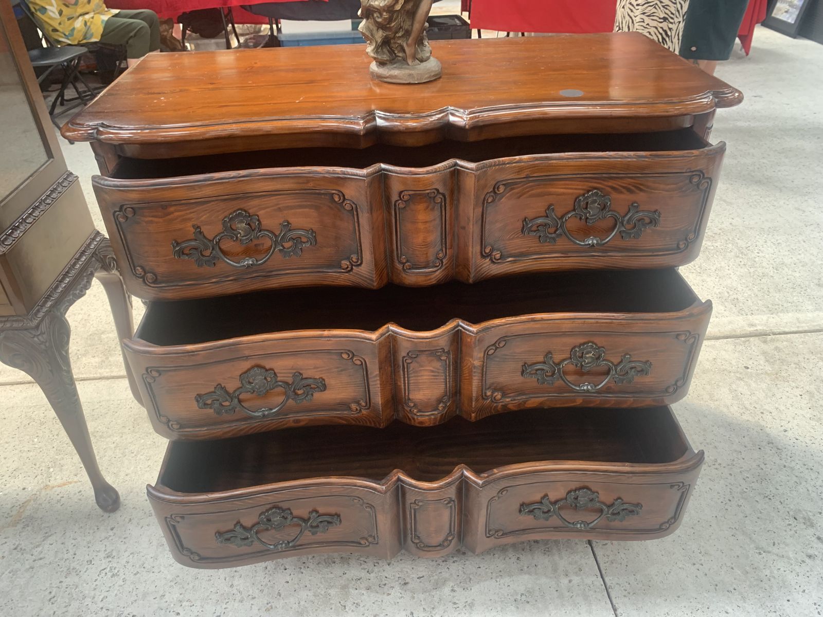 Stunning French Oak Chest Of 3 Drawers photo furniture