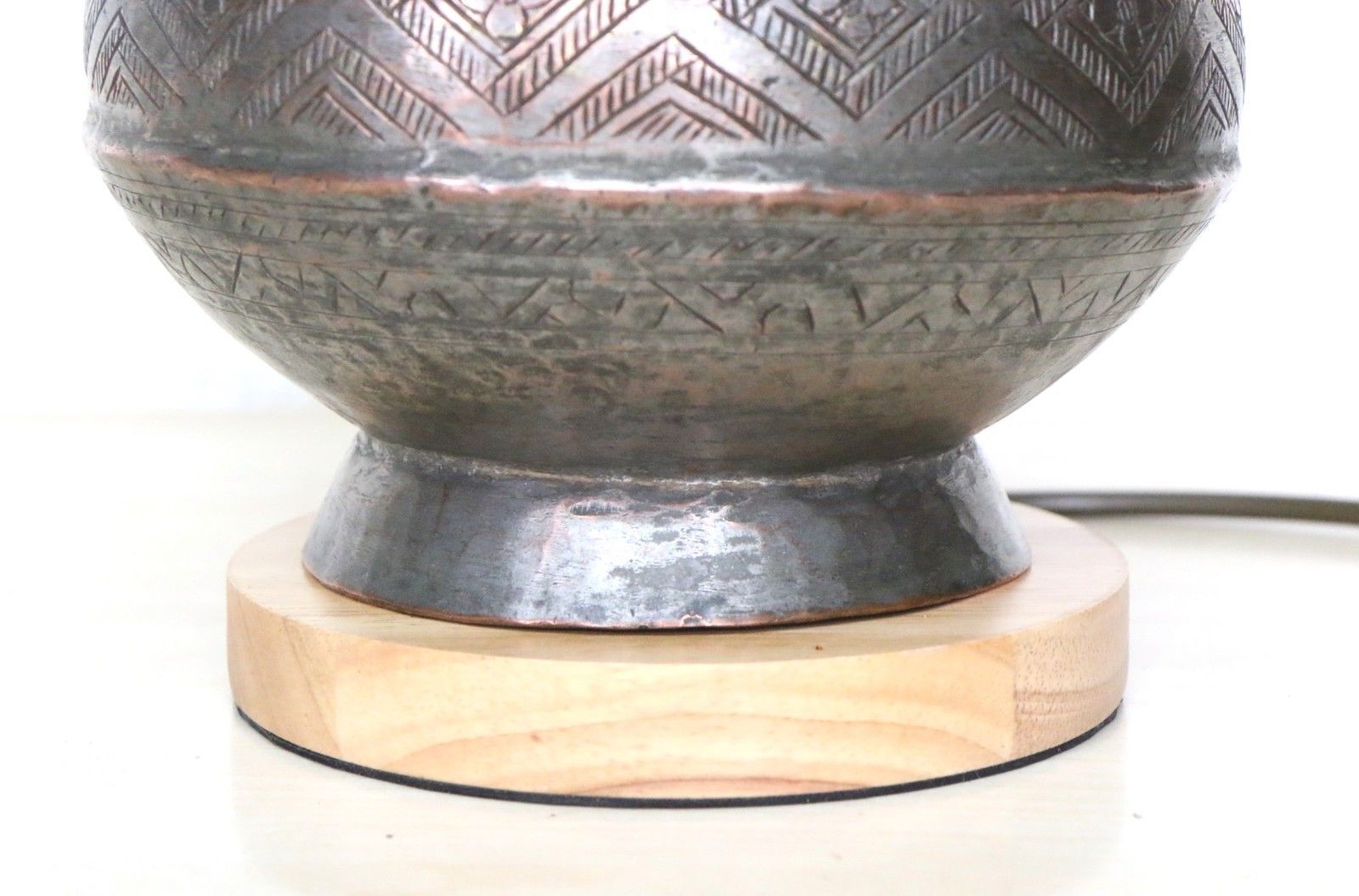 Table Lamp Antique Middle Eastern Copper Water Decanter Lamp Rustic Ethnic photo buy