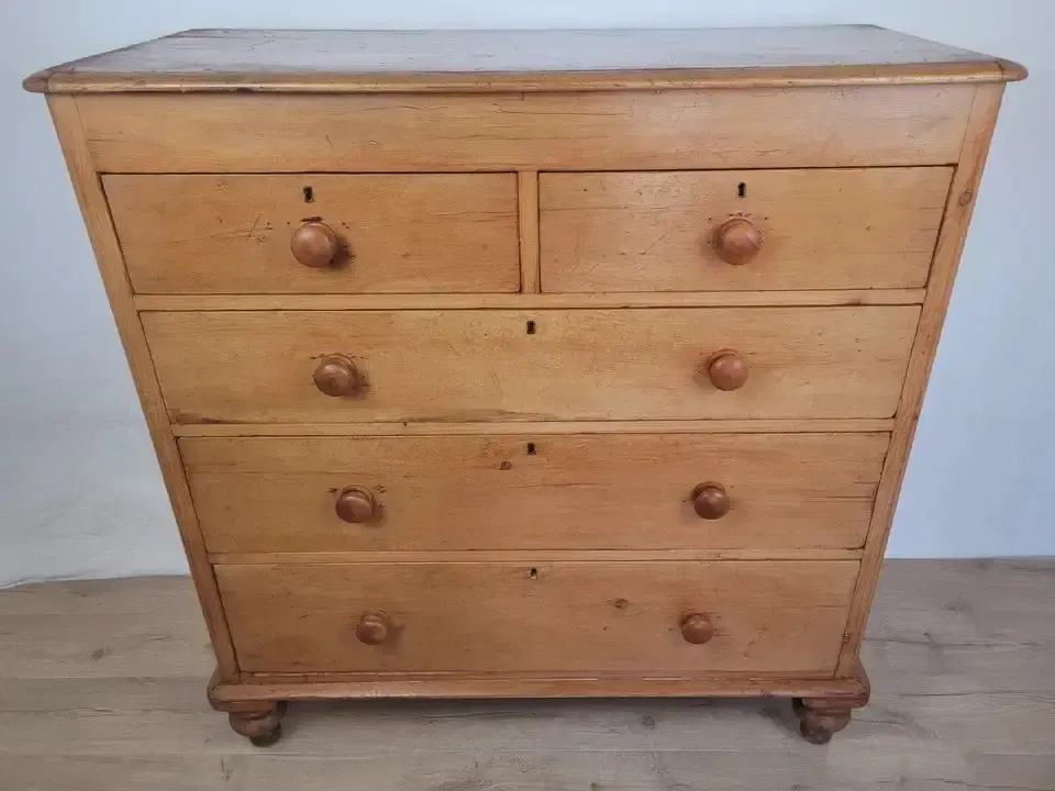 Victorian Chest Of Drawers Pine Farmhouse Rustic Country