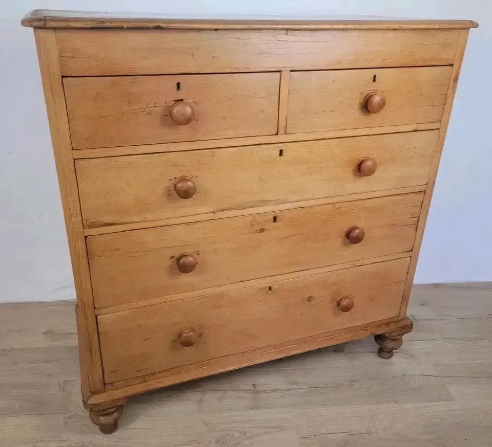 Victorian Chest Of Drawers Pine Farmhouse Rustic Country photo for sale