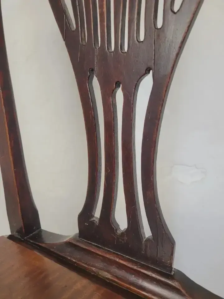 Country Side Chair Pierced Back Victorian 19th Century Antique photo buy