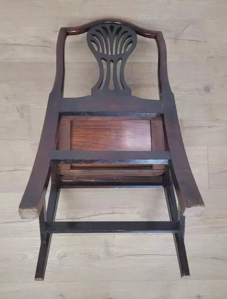 photo vintage Country Side Chair Pierced Back Victorian 19th Century Antique