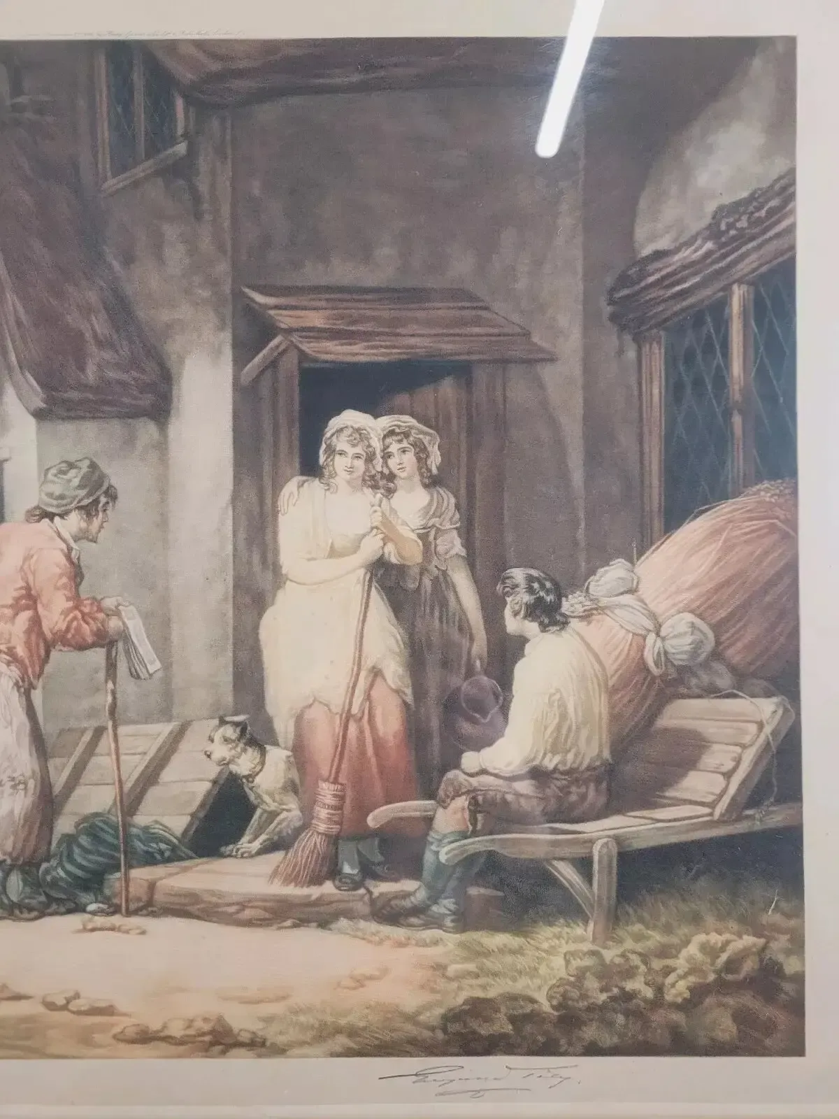 'Rustic Sympathy' Print By Francis Wheatley Country Picture photo vinterior