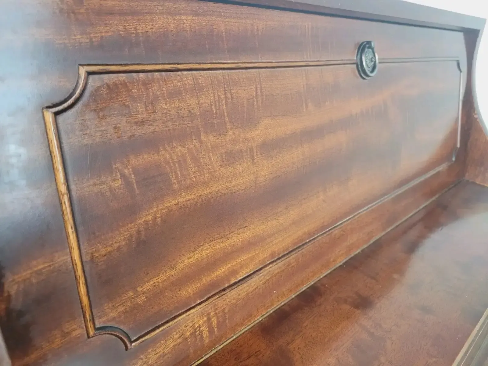 Vintage Ladies Writing Desk Pigeon Holes Storage Handles Delivery Available photo vinterior