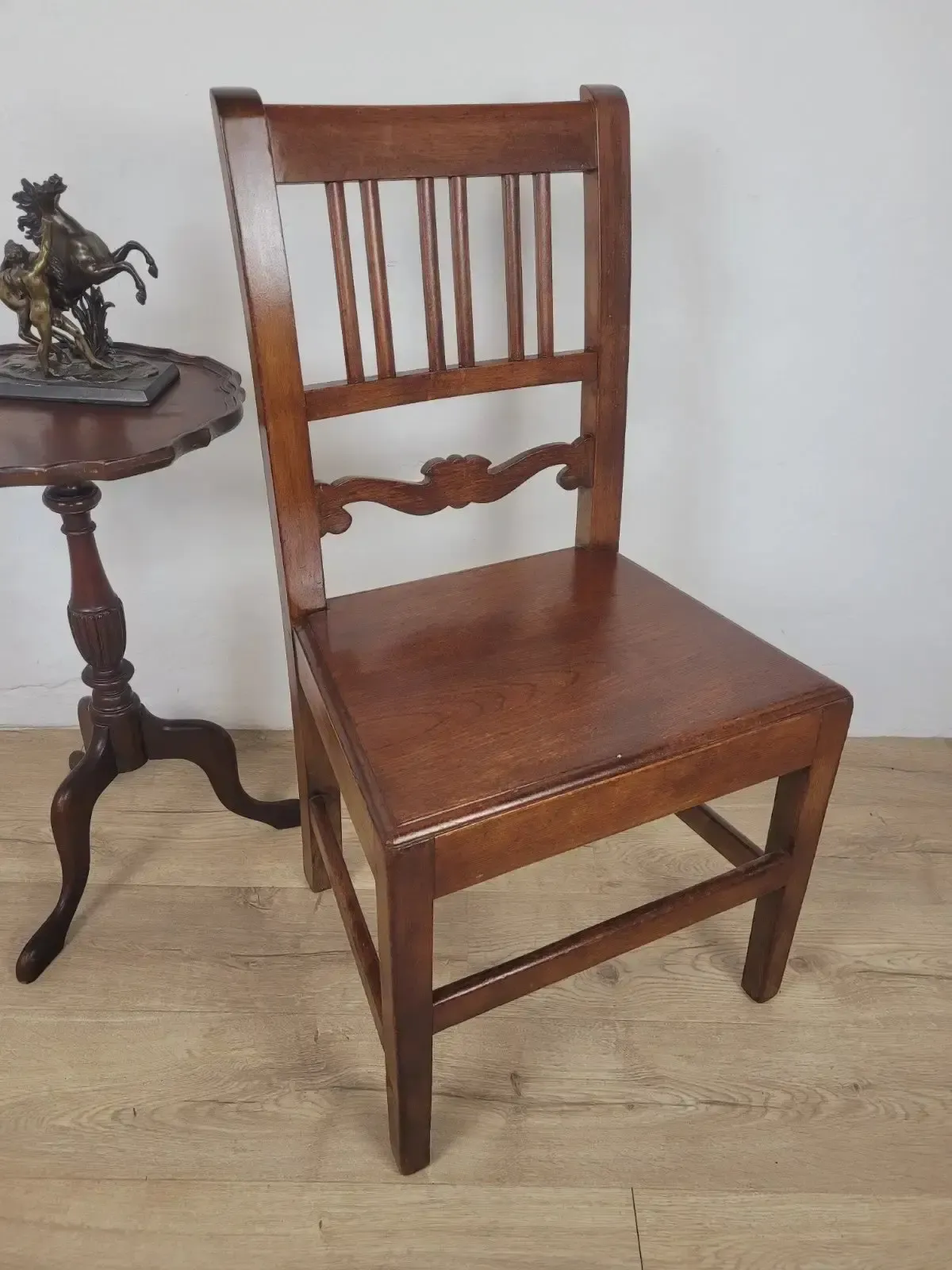 Oak Vintage Kitchen Chair Mid 20th Century 1950's Slat Back Postage Available
