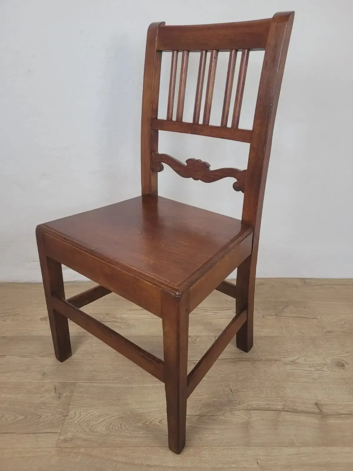 Oak Vintage Kitchen Chair Mid 20th Century 1950's Slat Back Postage Available photo Furniture