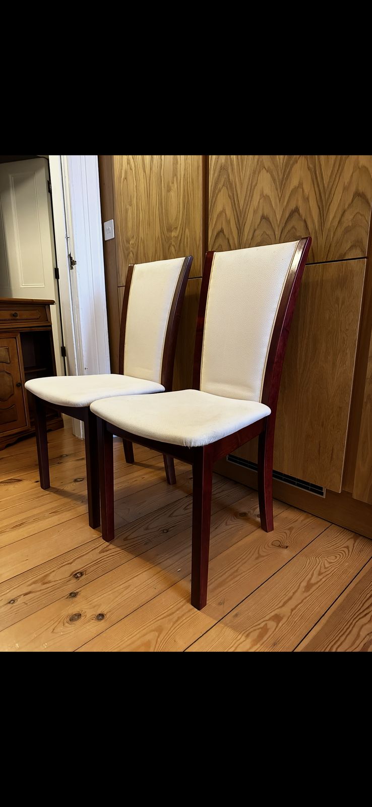 Vintage Skovby Sm64 Cream Upholstered Rosewood Dining Chairs photo buy