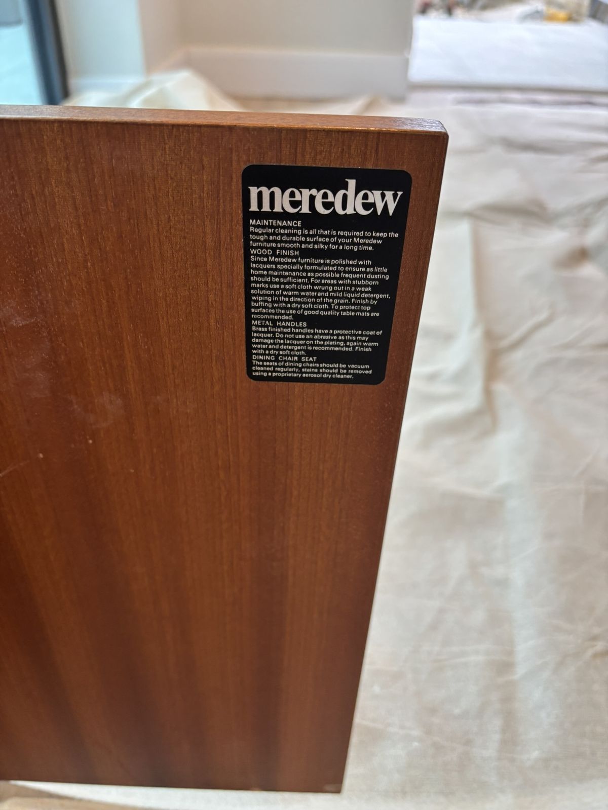 Meredew Display Cabinet With Shelving, Bureau & Drawers, Teak, Vintage Meredew photo for sale