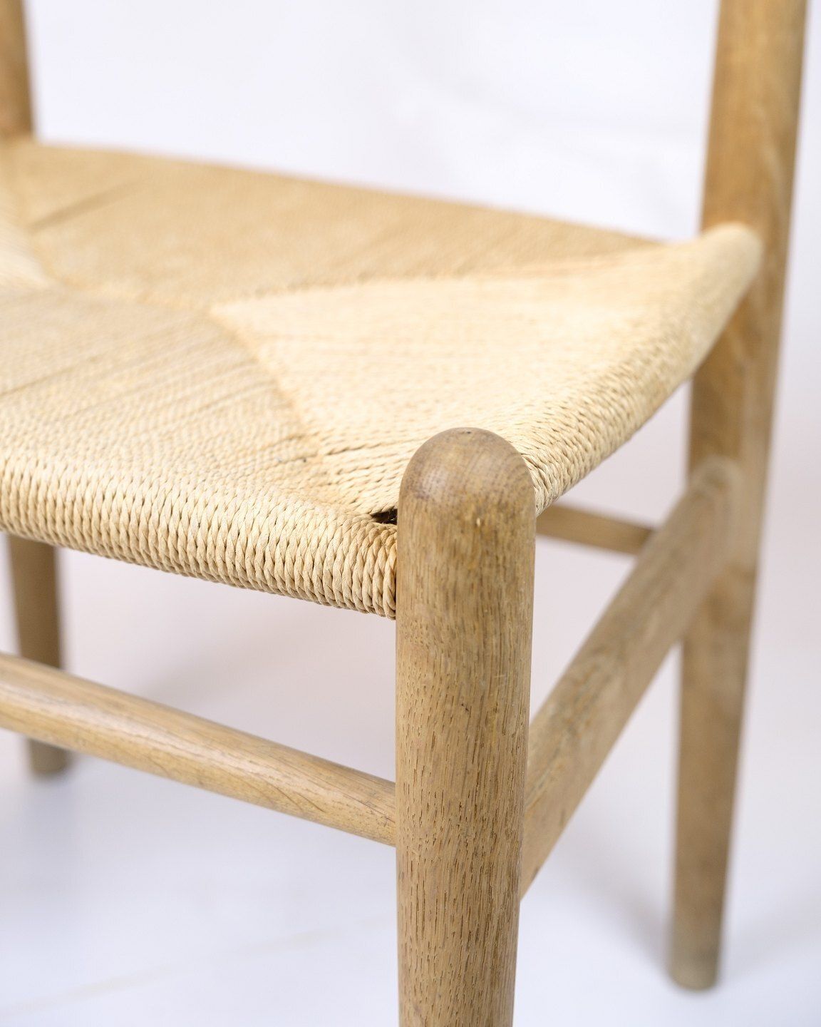 Ch36 Chair   Model Ch36   Oak & Paper Wicker   Hans J. Wegner   Carl Hansen & Son photo for sale