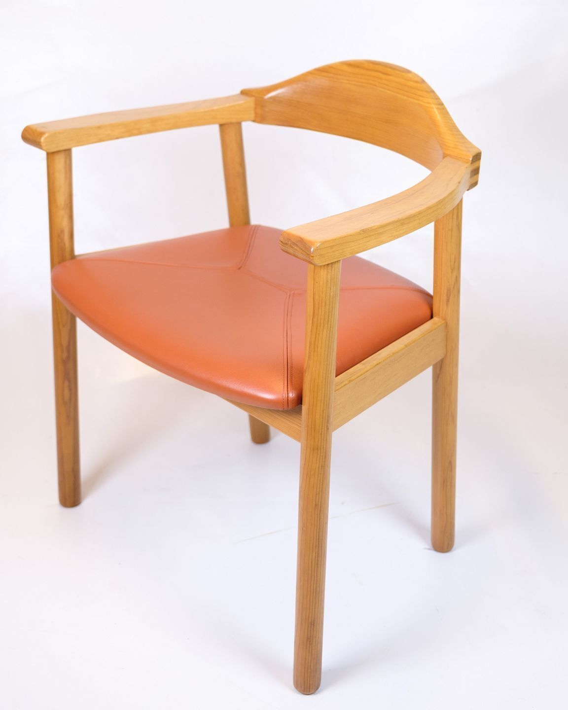 Armchair   Model Form 75   Cognac Leather Seat   Tappede Collections   Andreas Hansen   1980s