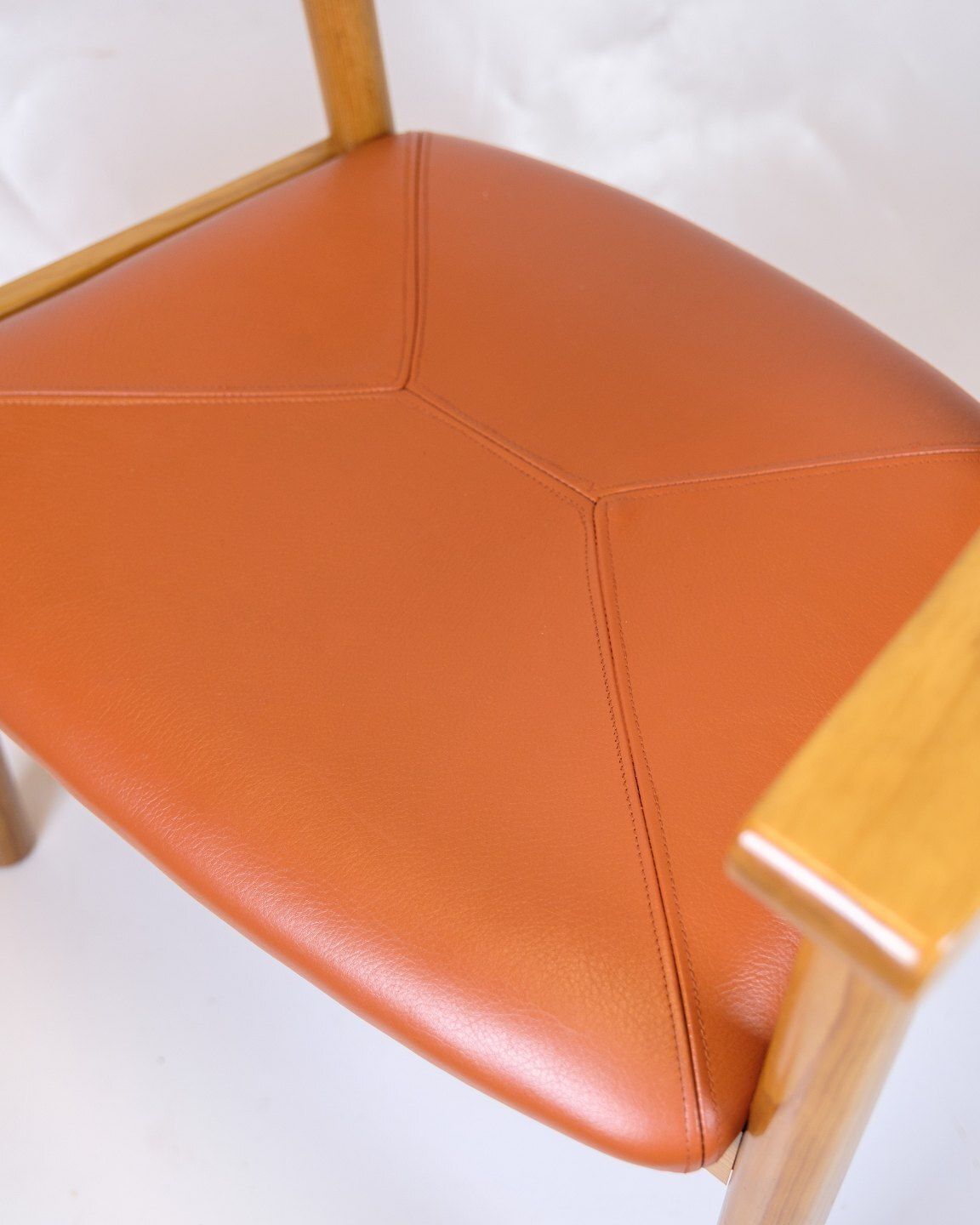 Armchair   Model Form 75   Cognac Leather Seat   Tappede Collections   Andreas Hansen   1980s photo for sale