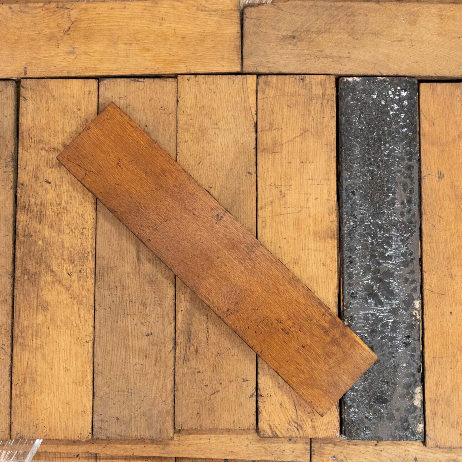 Reclaimed Oak Parquet Flooring 44 Square Metres photo for sale