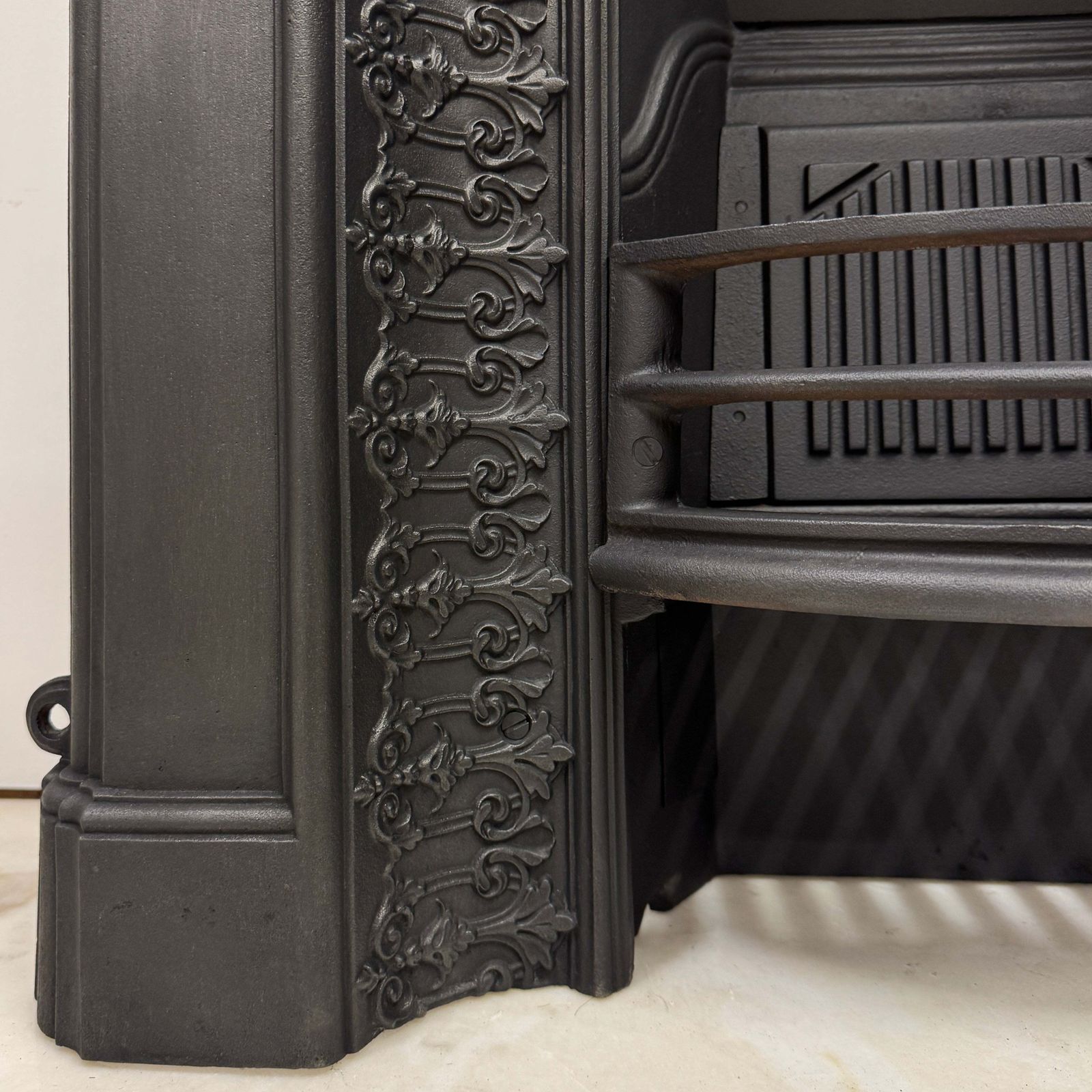 photo furniture Antique Cast Iron Combination Fireplace