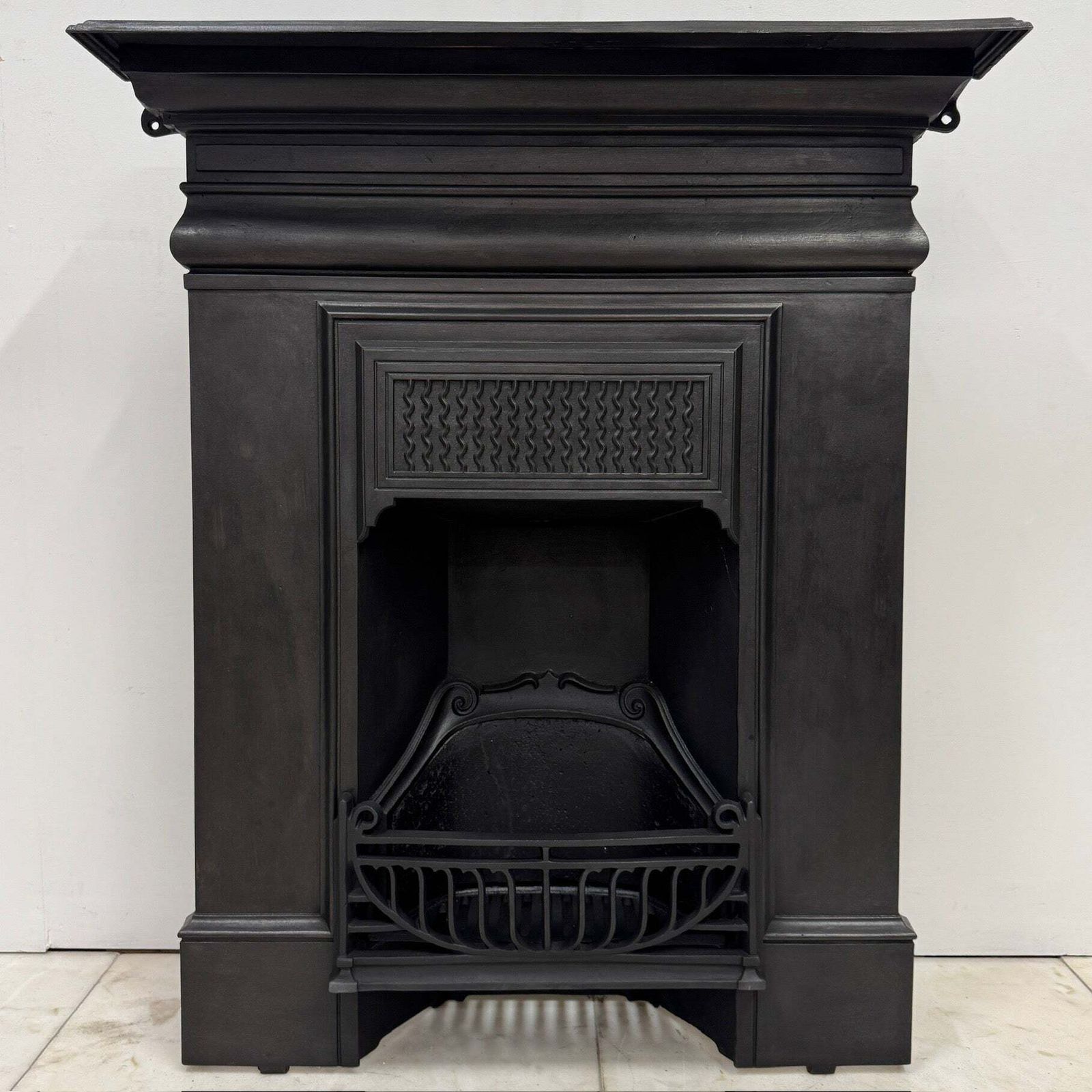 Antique Cast Iron Combination Fireplace photo furniture