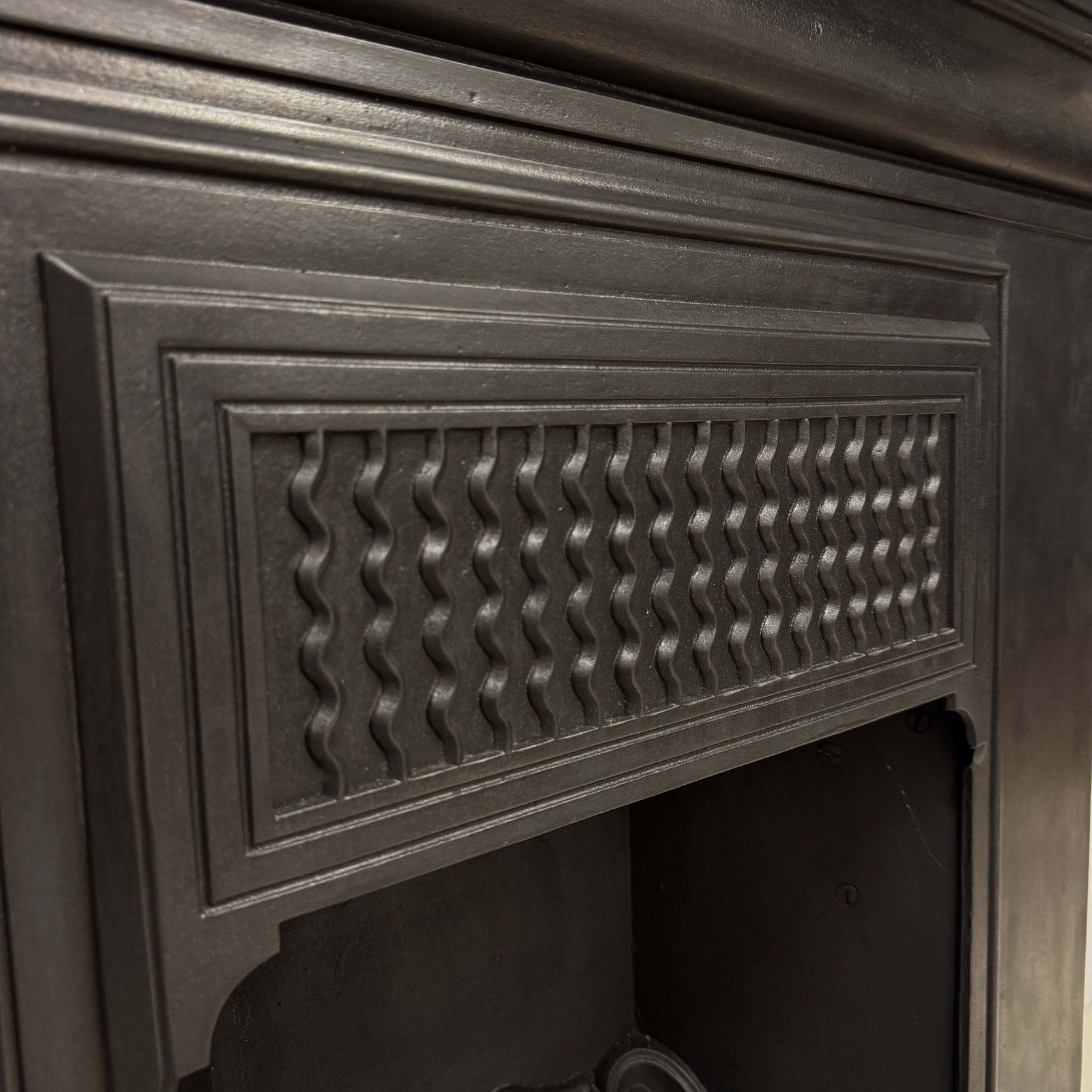 Antique Cast Iron Combination Fireplace photo for sale
