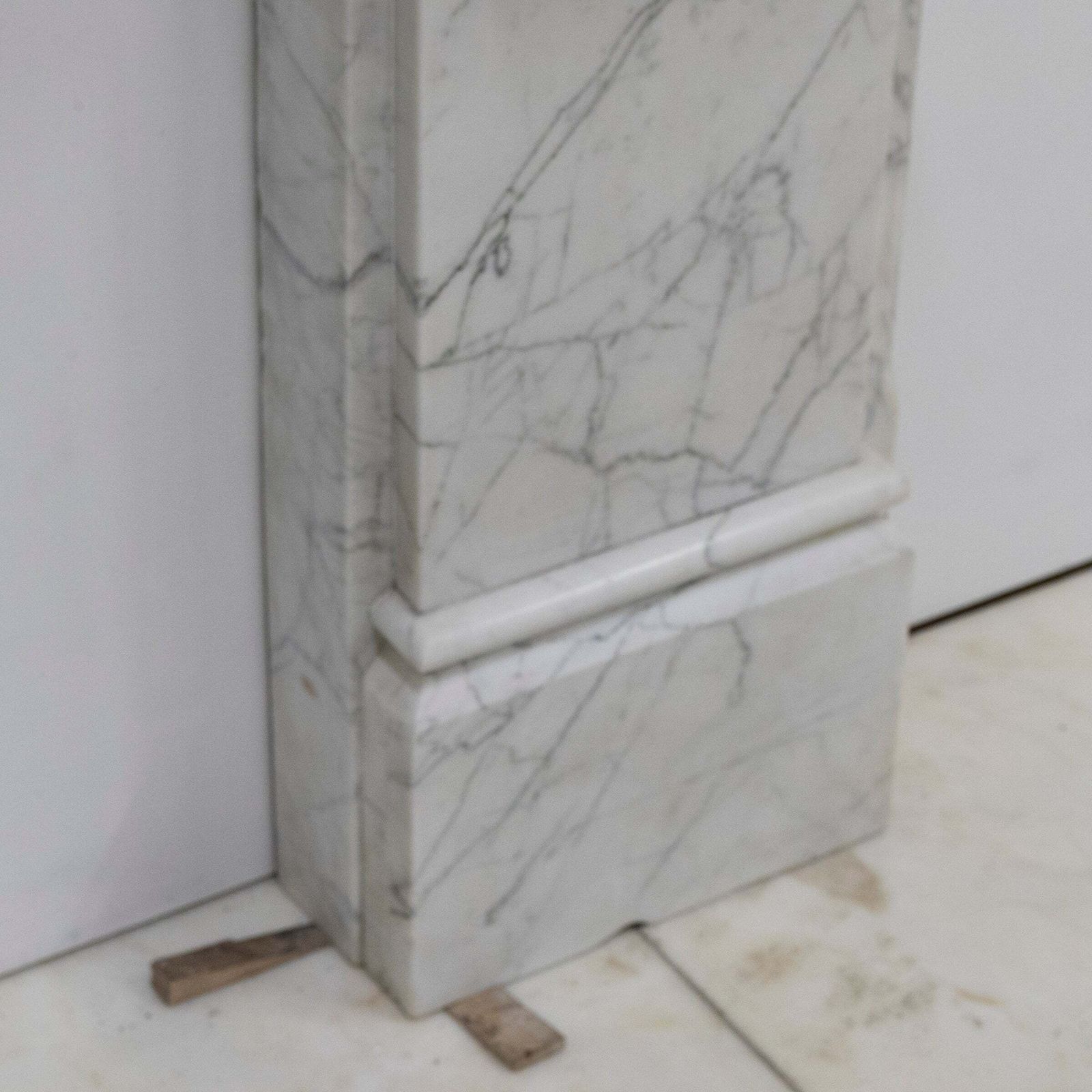 Antique Fireplace Surround With Sienna Marble Columns photo vinterior