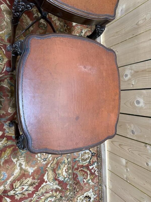 Paire De Tables De Chevets / Sellettes / Bouts De Canapé Style Louis XV Régence photo Furniture