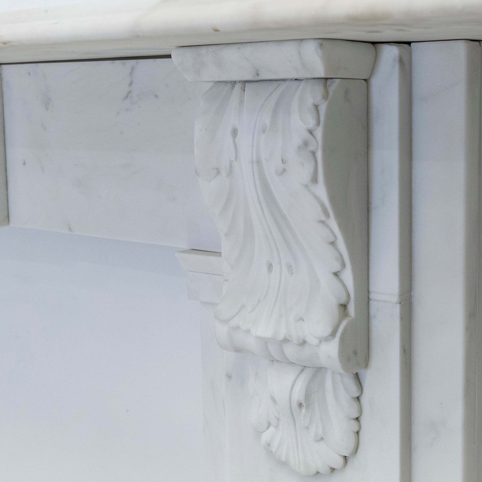 Antique Victorian Marble Surround With Ornate Carved Corbels photo buy