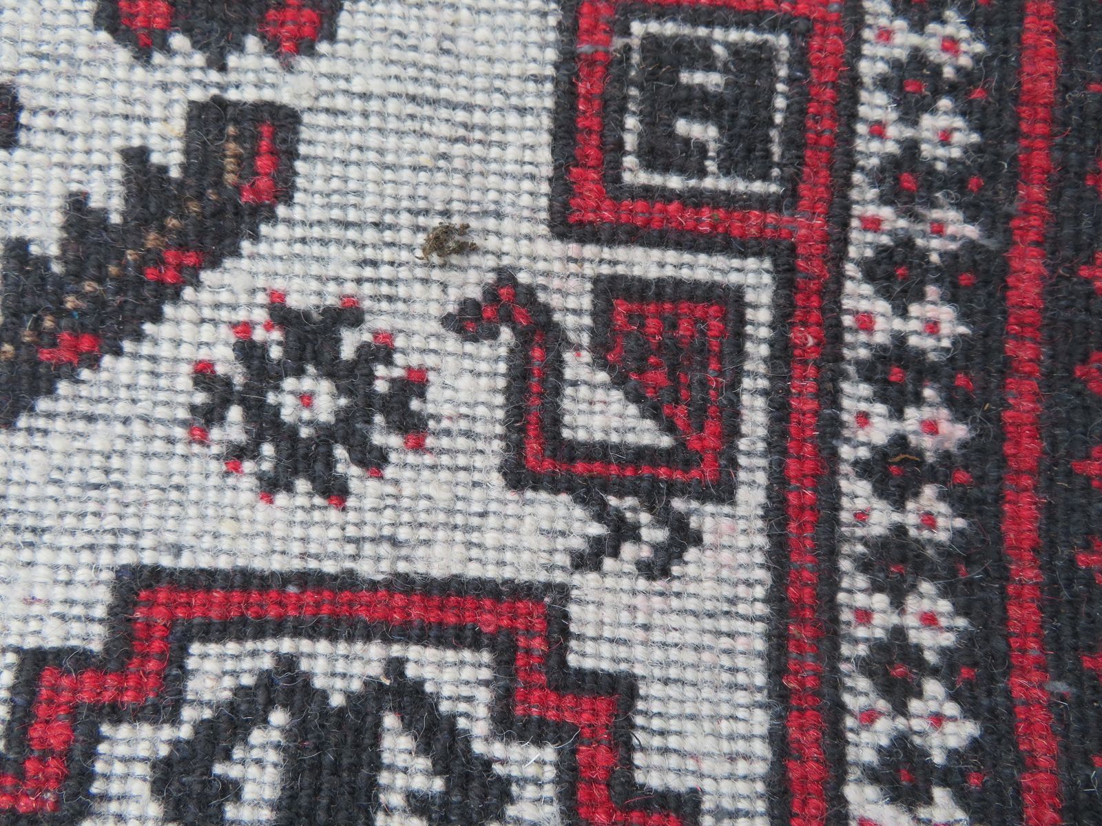 399.0 Old Village Baluch Rug. 186cm X 97cm. photo