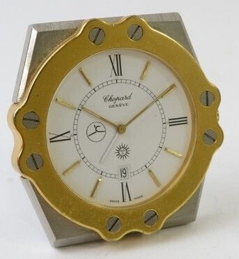 Chopard St. Moritz Rare Chopard Alarm Desk Clock