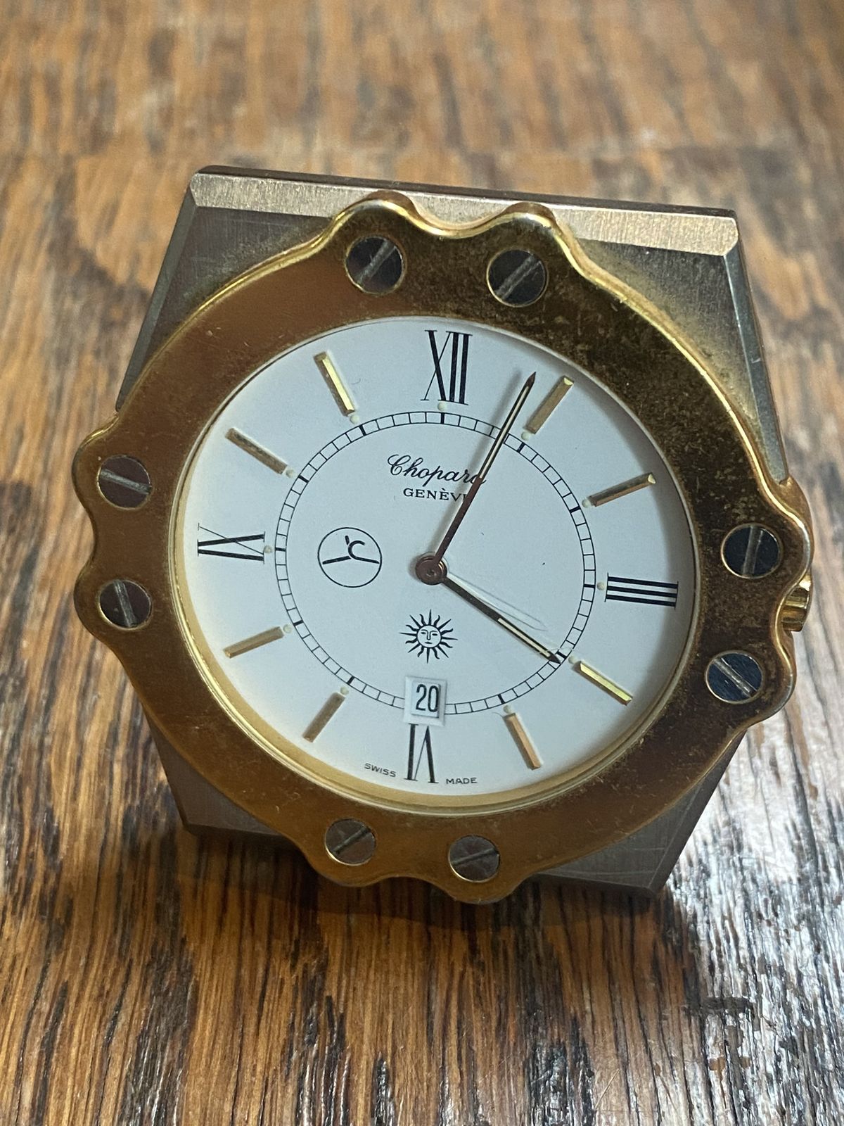 Chopard St. Moritz Rare Chopard Alarm Desk Clock photo vintage