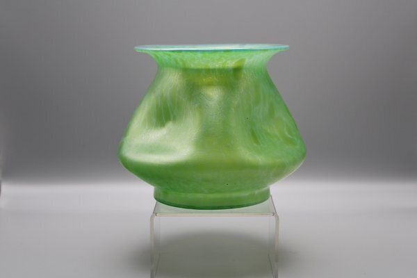 Iridescent Green Glass Vase Attributed To Johann Loetz Witwe For Loetz Glass, 1890s