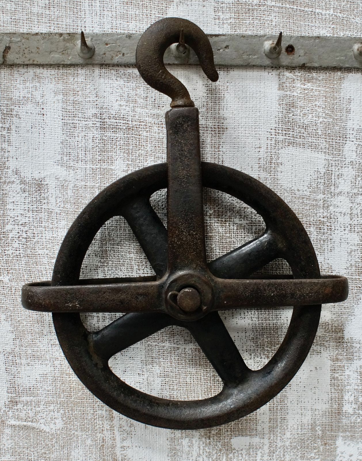 Antique Cast Iron Pulley Wheel