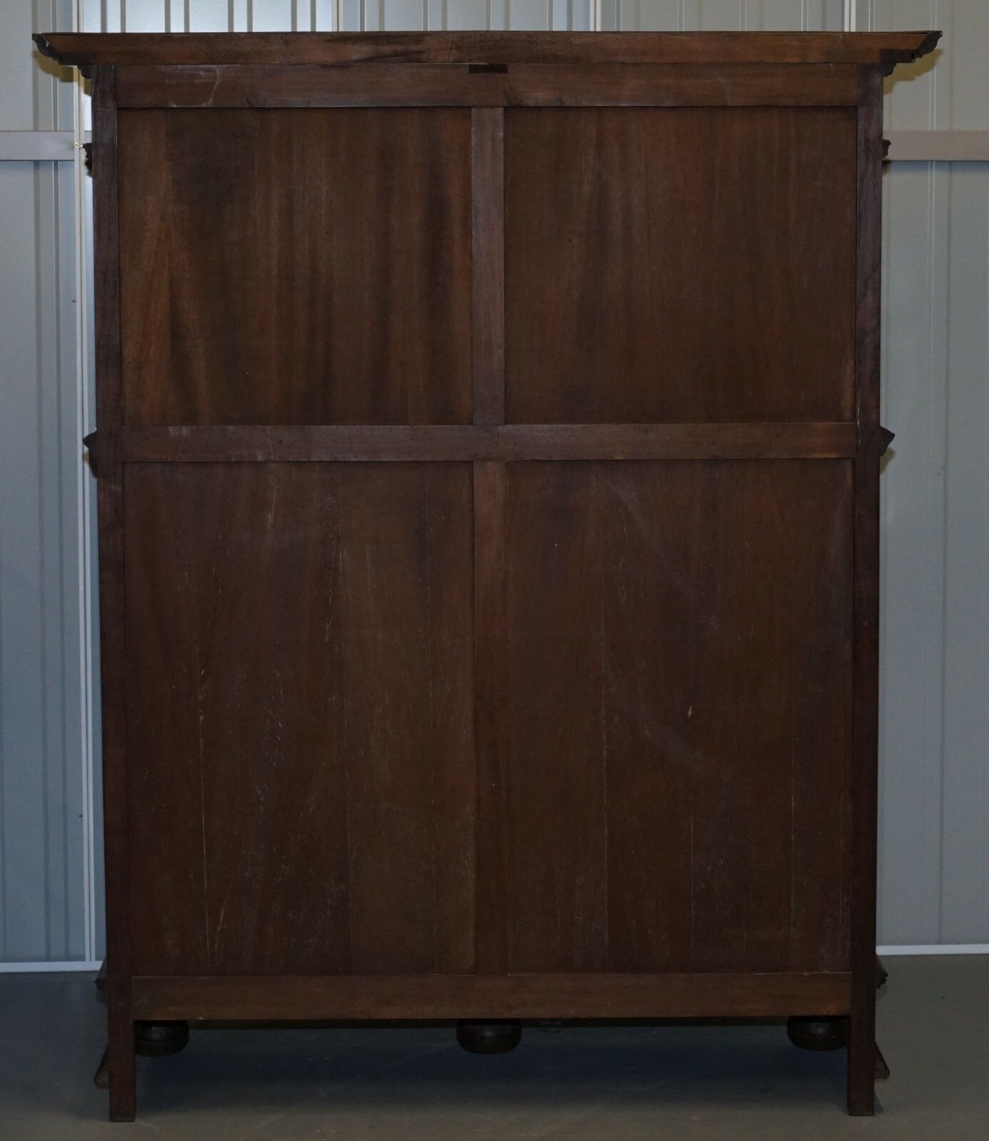 photo furniture Rare Dutch Stunning 1940's Ornately Hand Carved Cupboard Part Large Office Suite