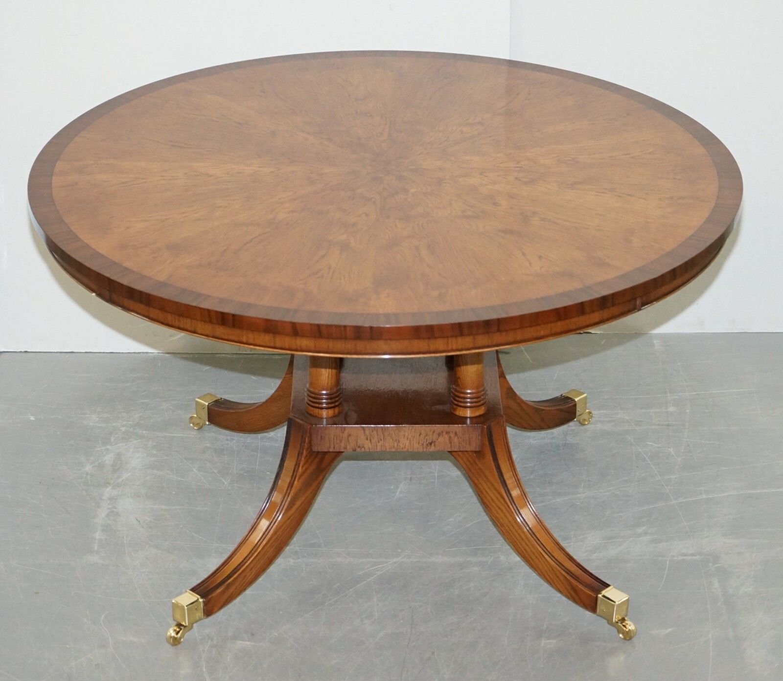 Brand New Cluster Pollard Oak  Round Dining Tables Seats Four To Six People photo furniture
