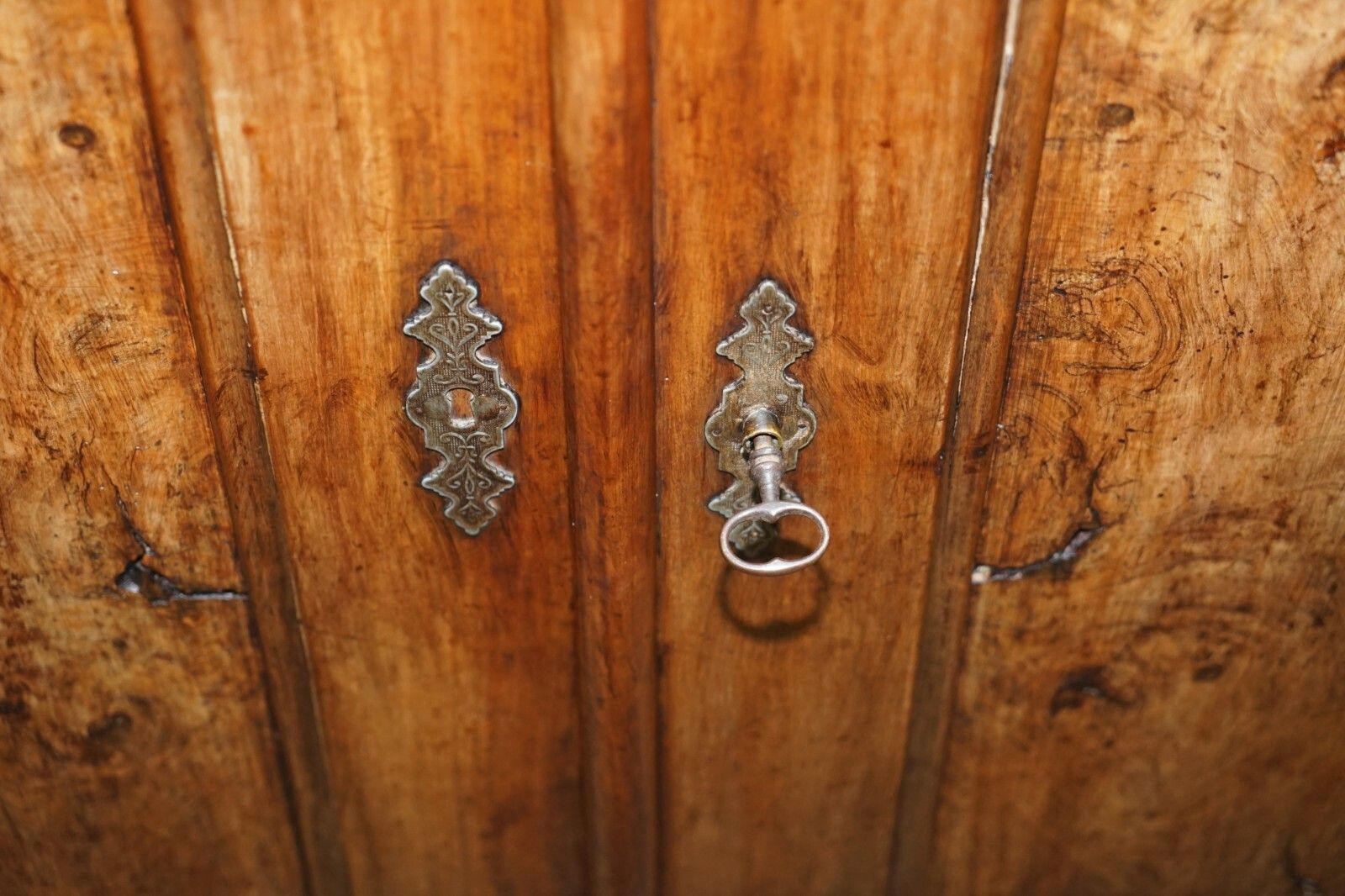 Sublime Circa 1820 French Fruitwood Kitchen Or Dining Room Antique Pot Cupboard photo vintage