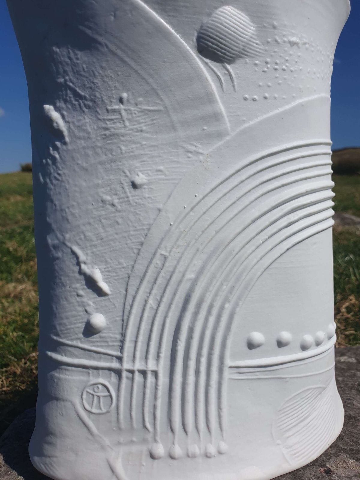 Bertil Vallien For Rorstrand, Sweden. A Porcelain "Terra" Vase Designed In 1978. photo 125.0
