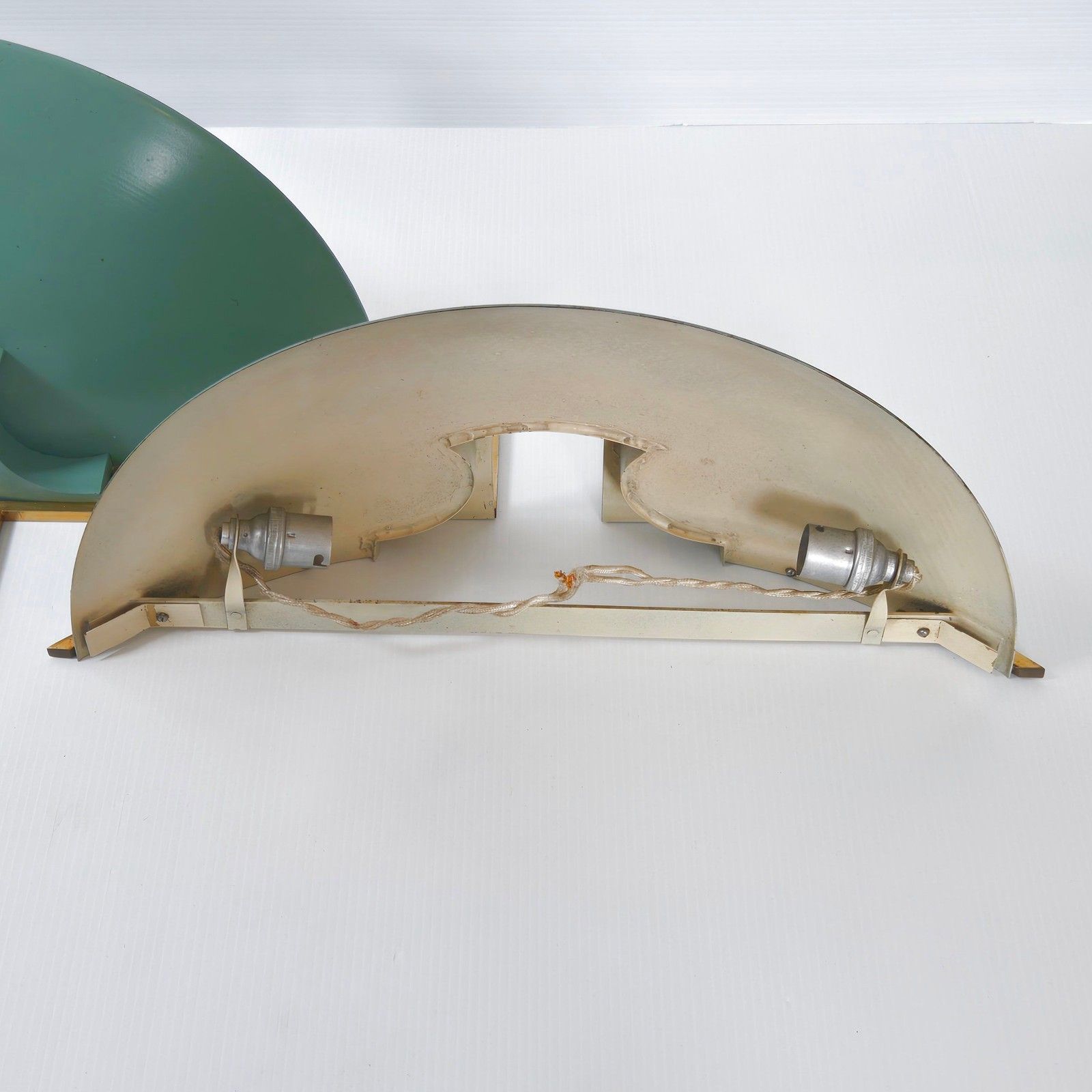 Pair Of Vintage 1940 1950 Metal & Brass Dlg Jean Perzel Jules Perzel Sconces photo buy