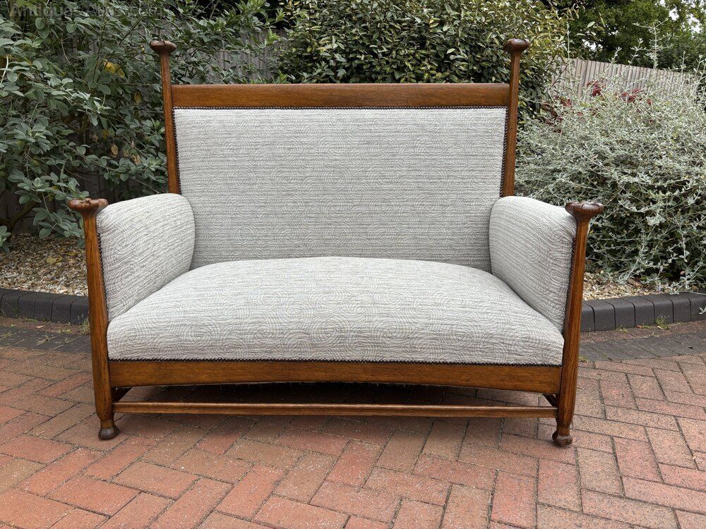 Walter Cave Arts & Crafts Settee