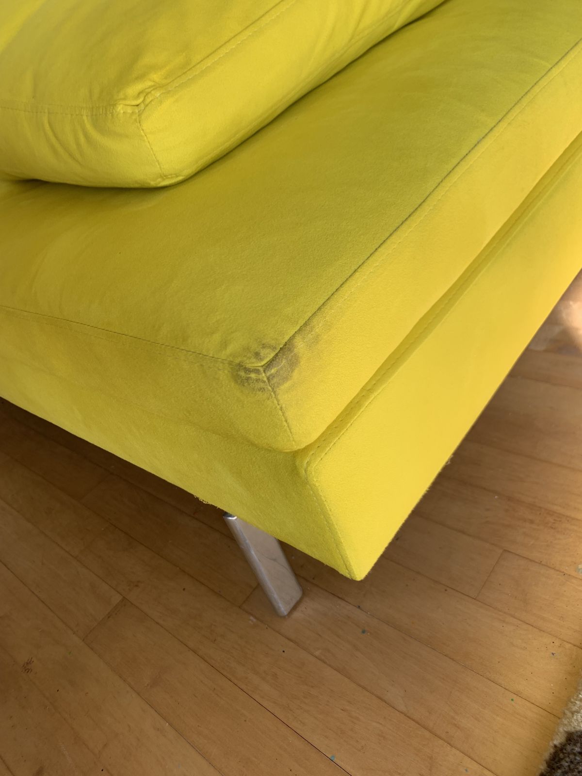Ligne Roset Bright Yellow Swade Chaise Lounge Sofa Modern Minimalist Designer photo 750.0