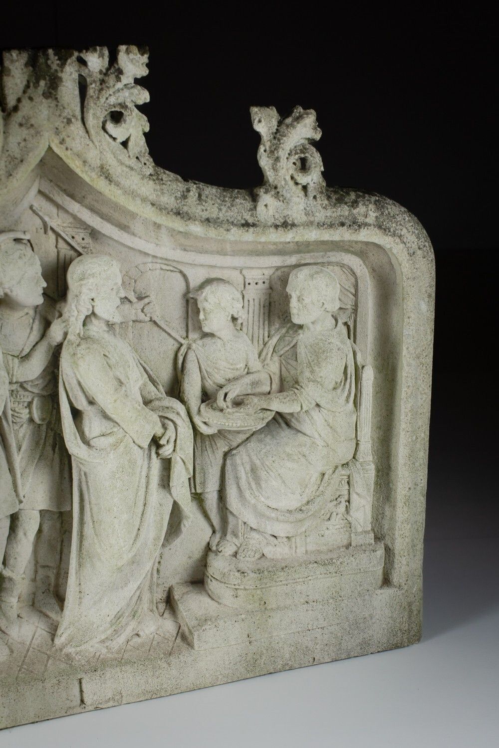 Impressive 18th Century Or Earlier Carved Stone Relief Of The Condemnation. photo Art