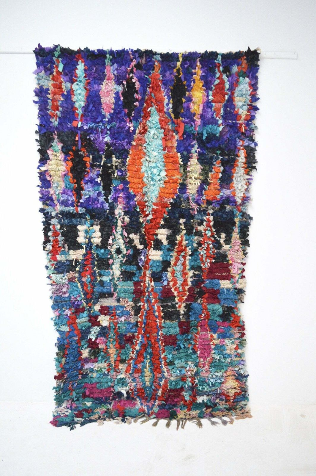 Vintage Boucherouite Rug, Mid 20th Century photo buy
