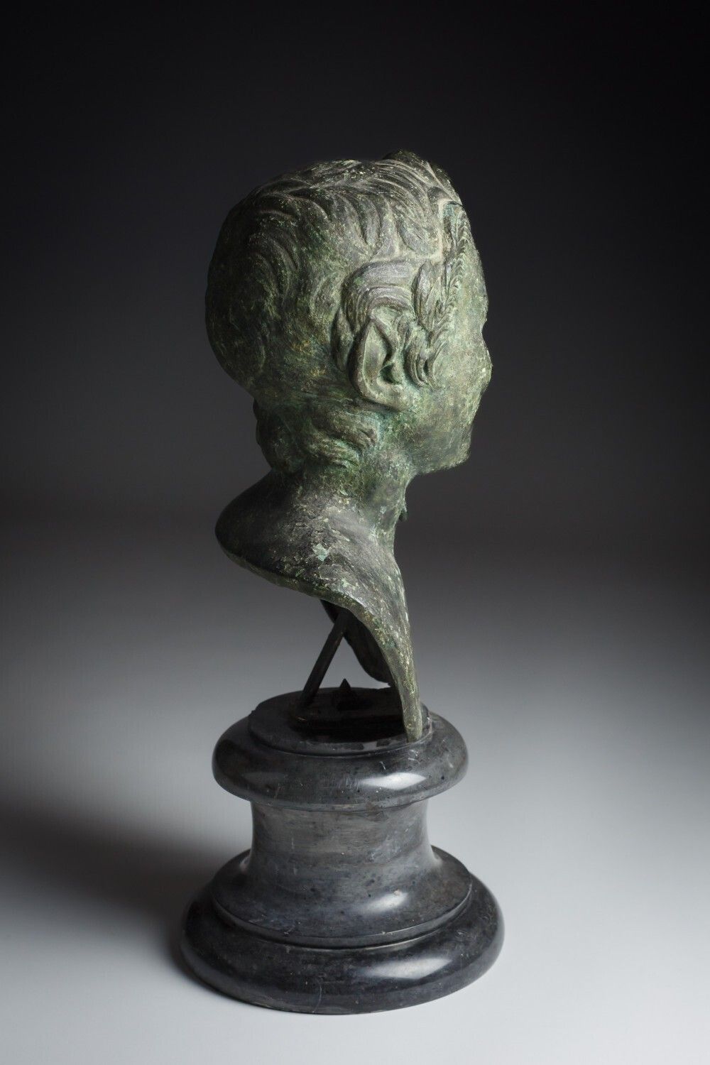 Late 18th Or Early 19th Century Bronze Bust Of A Faun Or Satyr photo for sale