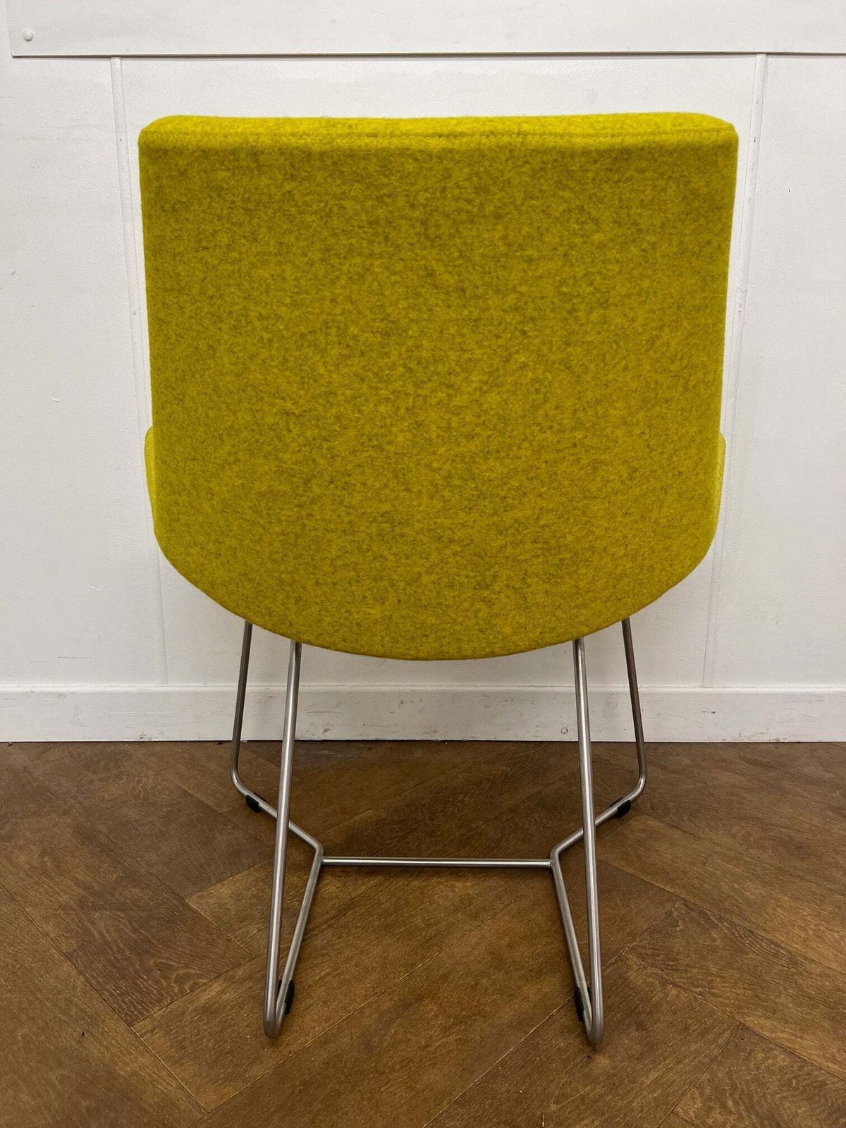 Vintage +Halle Lotus Easy Chair In Yellow Cloth photo Furniture