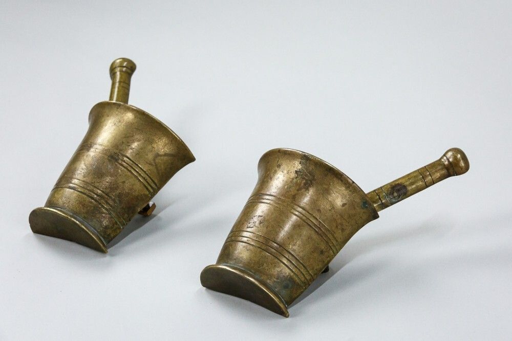 Early 20th Century Pair Of Pharmacy Door Handles photo 390.0