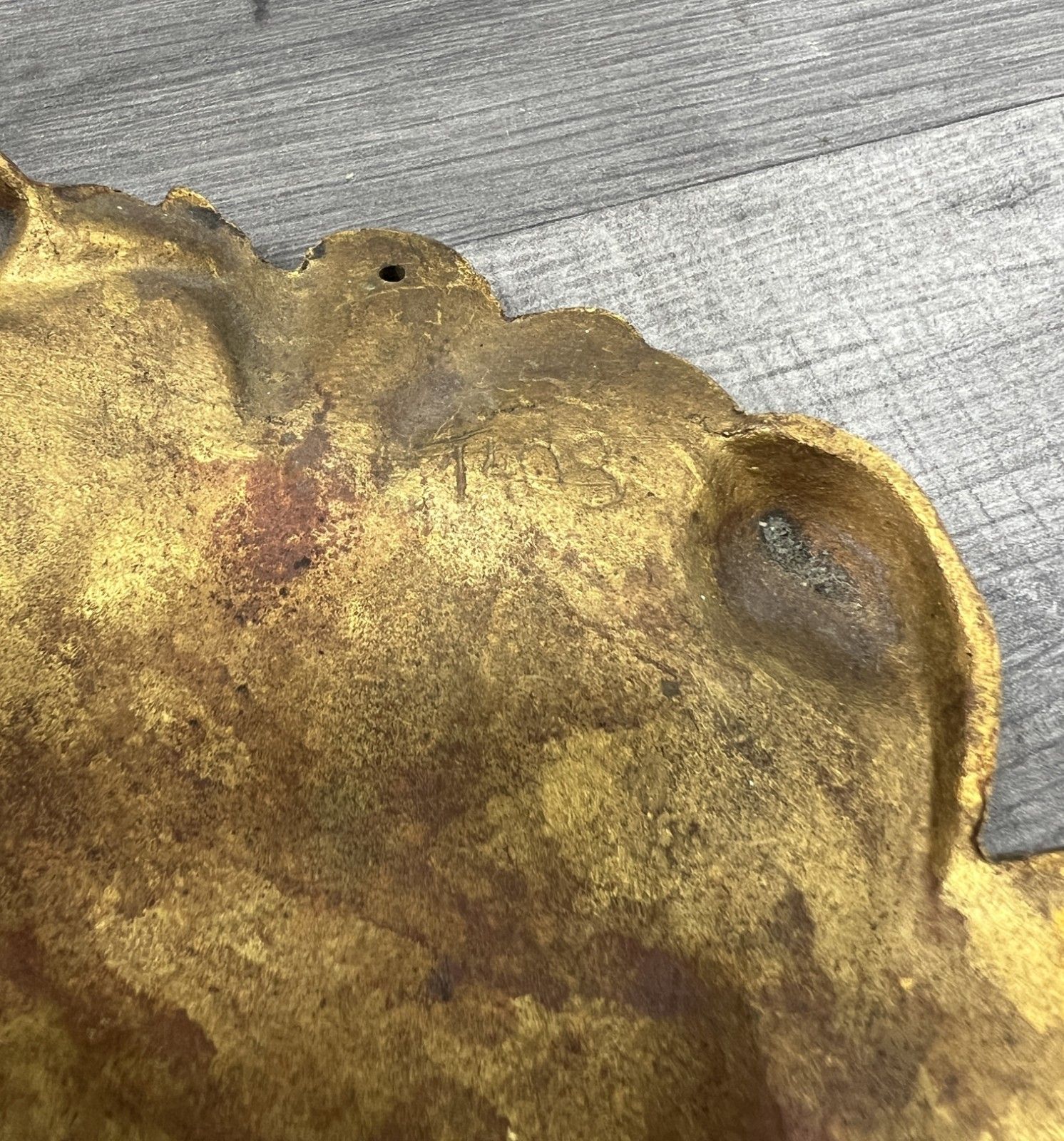 Pediment Antique French Metal Gilt Laurel Decoration Lot 4167 photo vinterior